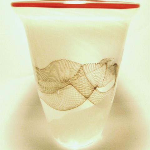 Red Lip Vase